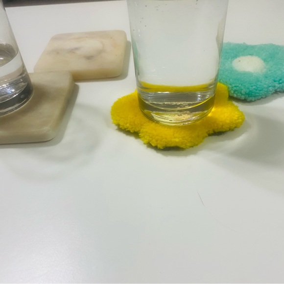 Bright blue flower coaster (look at description for more info) - Picture 5 of 5